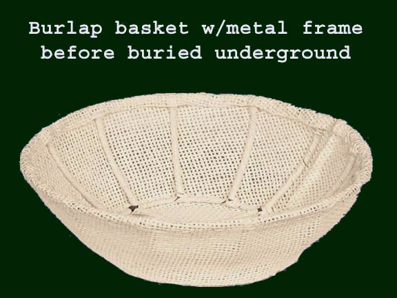 Bulap Basket with Metal Frame